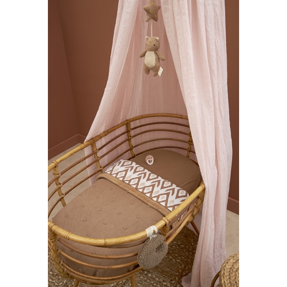 Meyco - Wieglaken 2-Pack Ikat - Sand/Toffee - 75x100cm