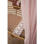 Meyco - Wieglaken 2-Pack Ikat - Sand/Toffee - 75x100cm