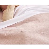 Meyco - Ledikantlaken met Bies - Soft Pink - 100x150cm