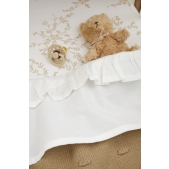 Meyco - Ledikantlaken met Ruffle - Offwhite - 100x150cm