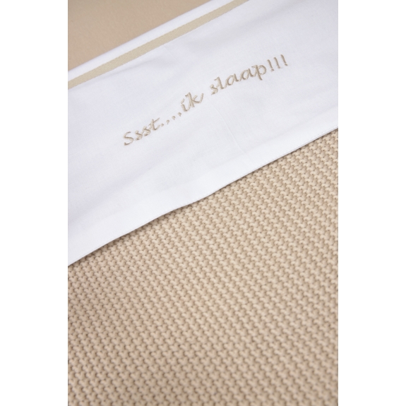 Meyco - Slaap Wieglaken - Sand 75x100cm