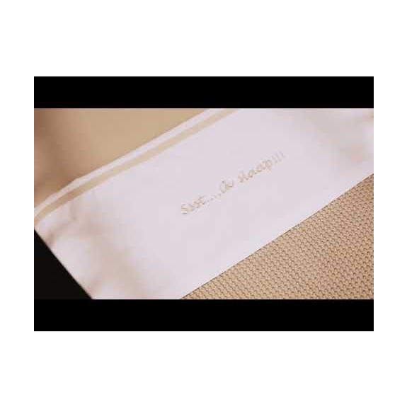 Meyco - Slaap Wieglaken - Sand 75x100cm