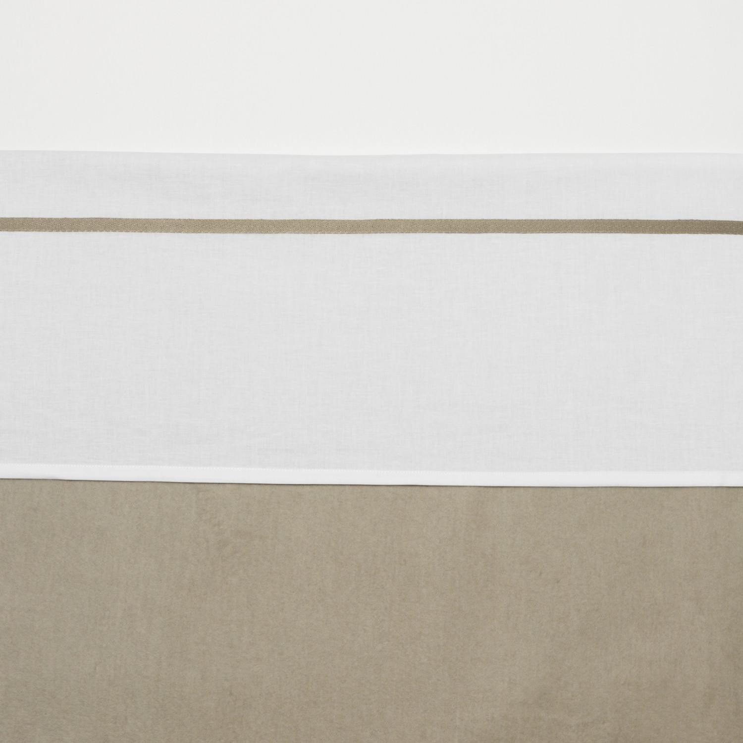 Ledikantlaken met Bies - Sand - 100x150cm - afbeelding 2