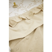 Meyco - Wieglaken Ruffle - Sand - 75x100cm