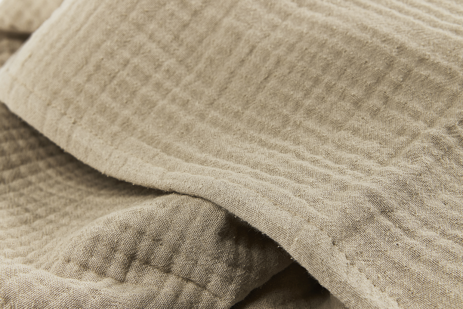 Ledikant Laken Hydrofiel Uni - Sand - 100x150cm - afbeelding 5