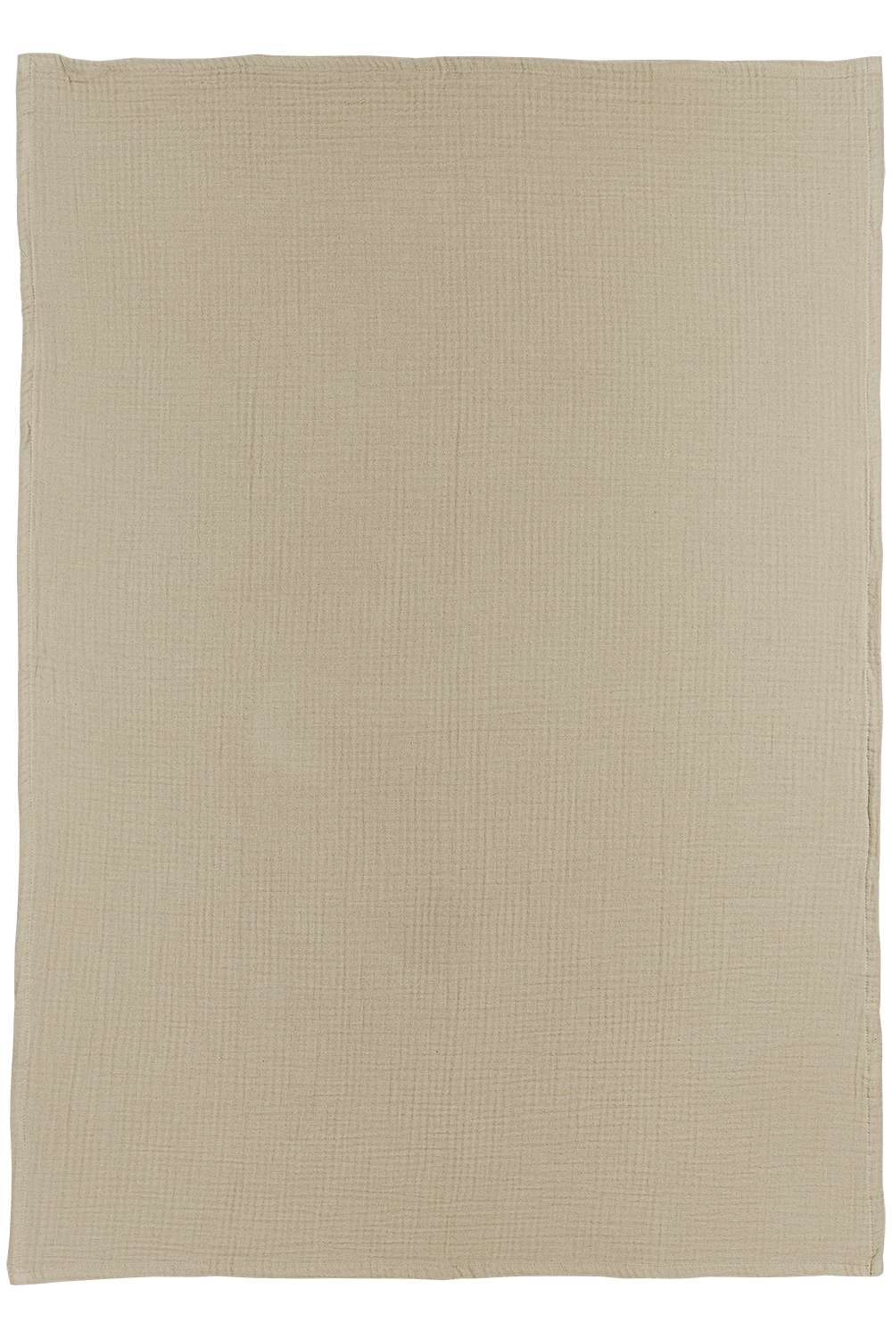 Ledikant Laken Hydrofiel Uni - Sand - 100x150cm - afbeelding 4