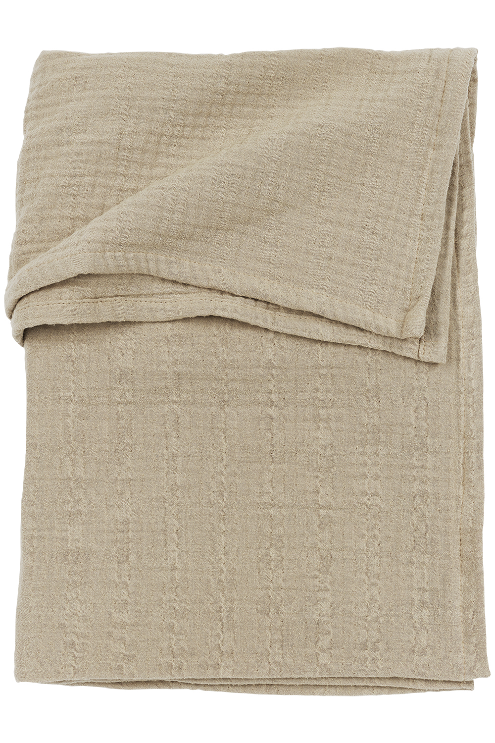 Ledikant Laken Hydrofiel Uni - Sand - 100x150cm - afbeelding 2