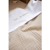 Meyco - Ledikant Laken Hydrofiel Uni - Sand - 100x150cm