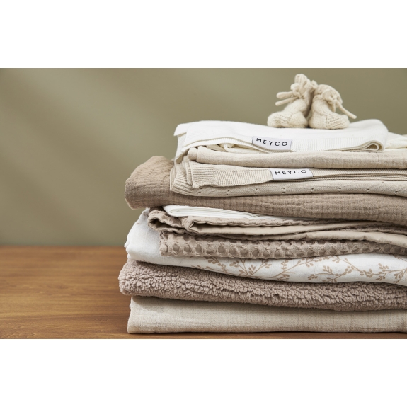 Meyco - Wieglaken Hydrofiel Uni - Sand - 75x100cm