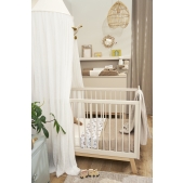 Ledikant Laken 2-Pack Dieren/Effen - Wit - 100x150cm