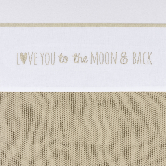 Meyco - Love you to the moon & back - Sand - 75x100cm