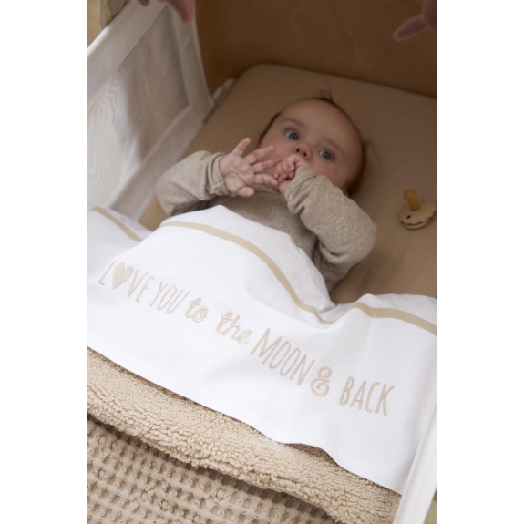 Meyco - Love you to the moon & back - Sand - 75x100cm