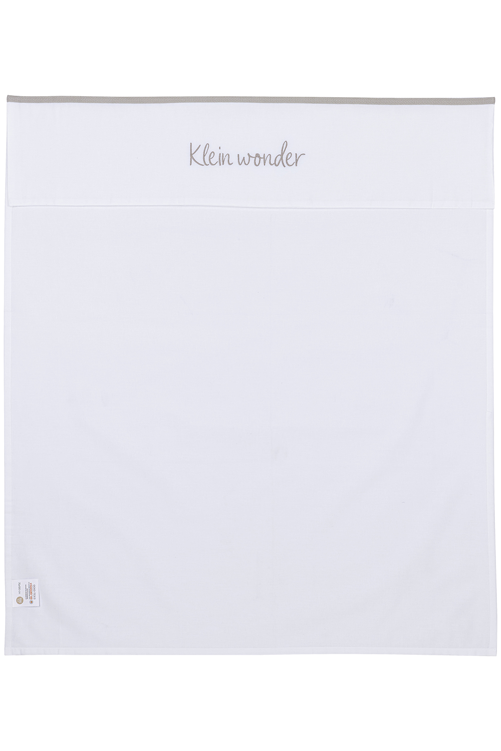 Wieglaken Klein Wonder - Greige - 75x100cm - afbeelding 3