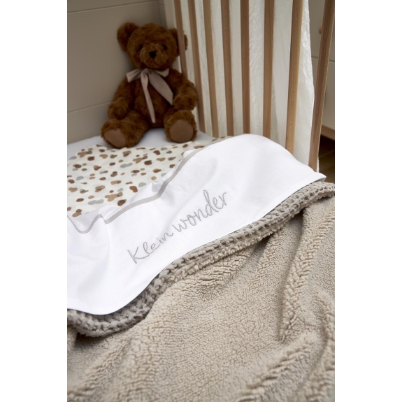 Meyco - Wieglaken Klein Wonder - Greige - 75x100cm