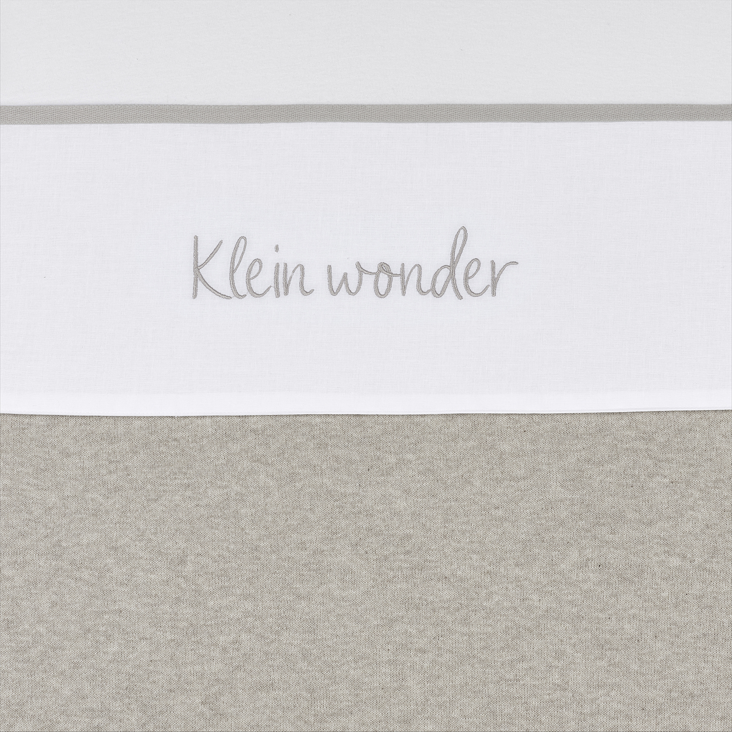 Wieglaken Klein Wonder - Greige - 75x100cm - afbeelding 2