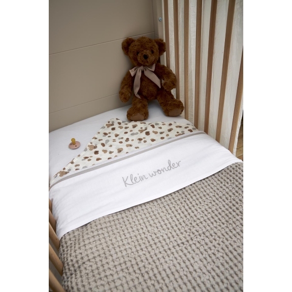 Meyco - Wieglaken Klein Wonder - Greige - 75x100cm