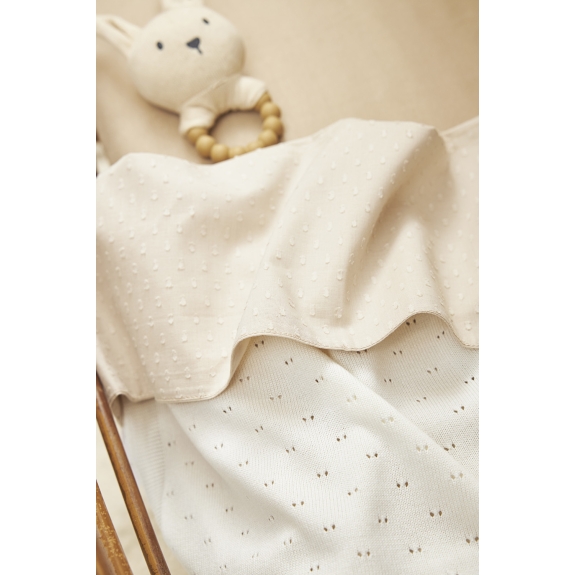 Ledikantlaken Plume - Zandkleurig - 100x150cm - 0.3 TOG