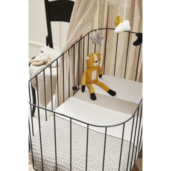 Meyco - Ledikant Laken Plume - Offwhite - 100x150cm