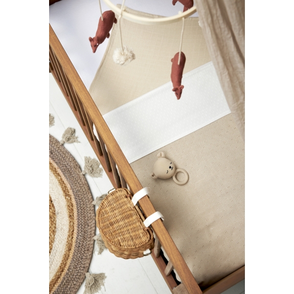 Meyco - Ledikant Laken Plume - Offwhite - 100x150cm