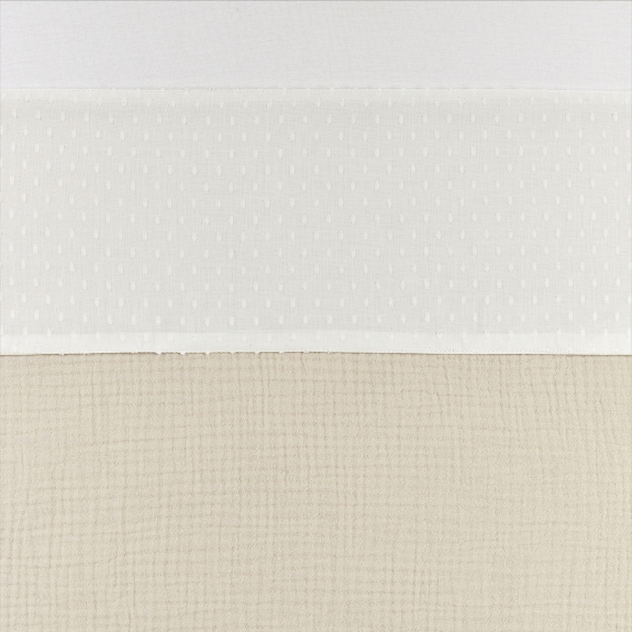 Meyco - Wieglaken Plume - Offwhite - 75x100cm