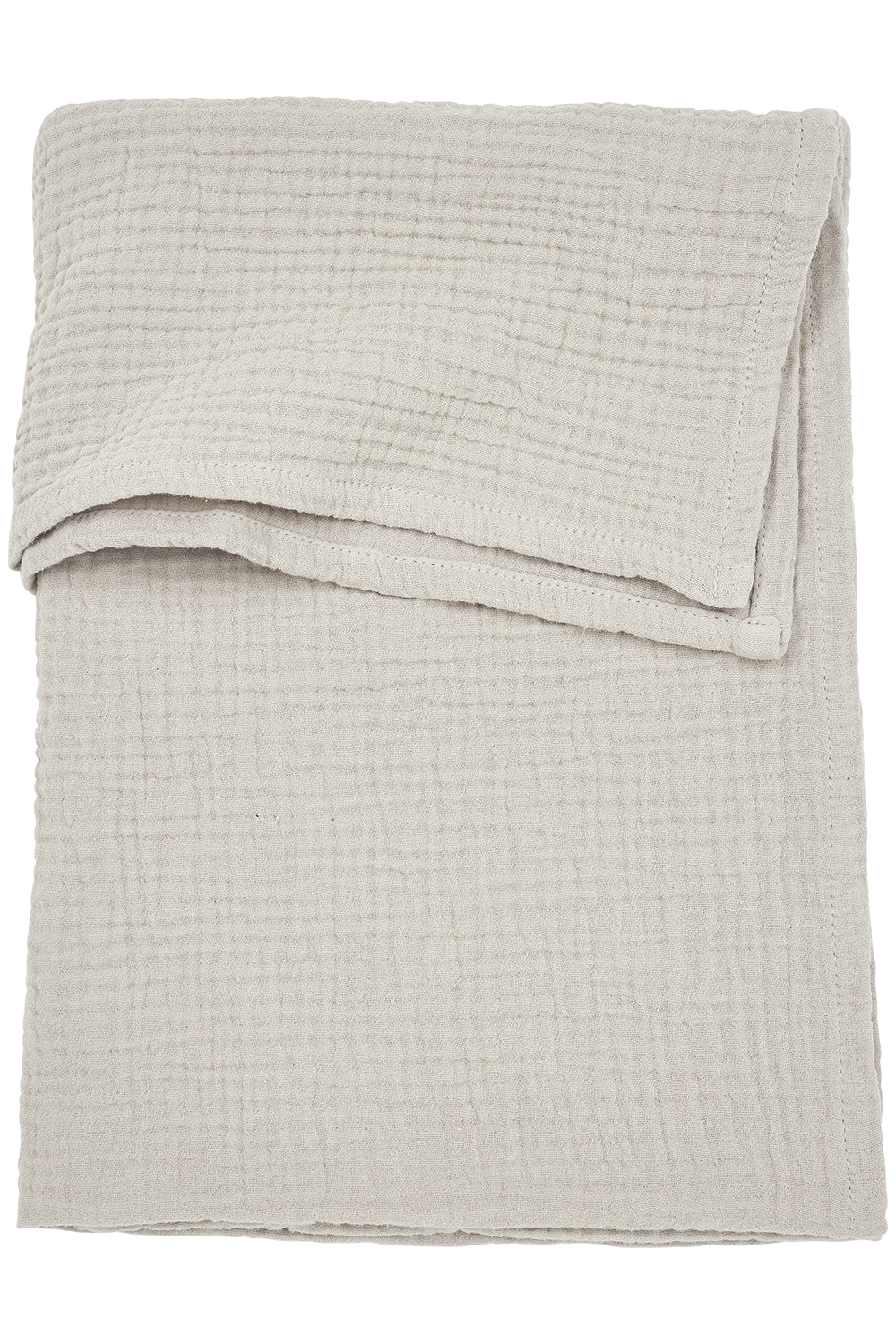 Ledikant Laken Pre-washed Hydrofiel Uni - Greige - 100x1 - afbeelding 2