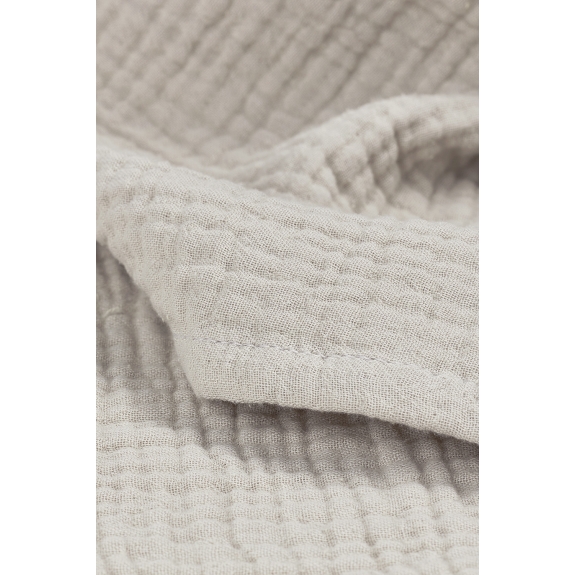 Wieglaken Pre-Washed Hydrofiel Uni - Greige - 75x100cm