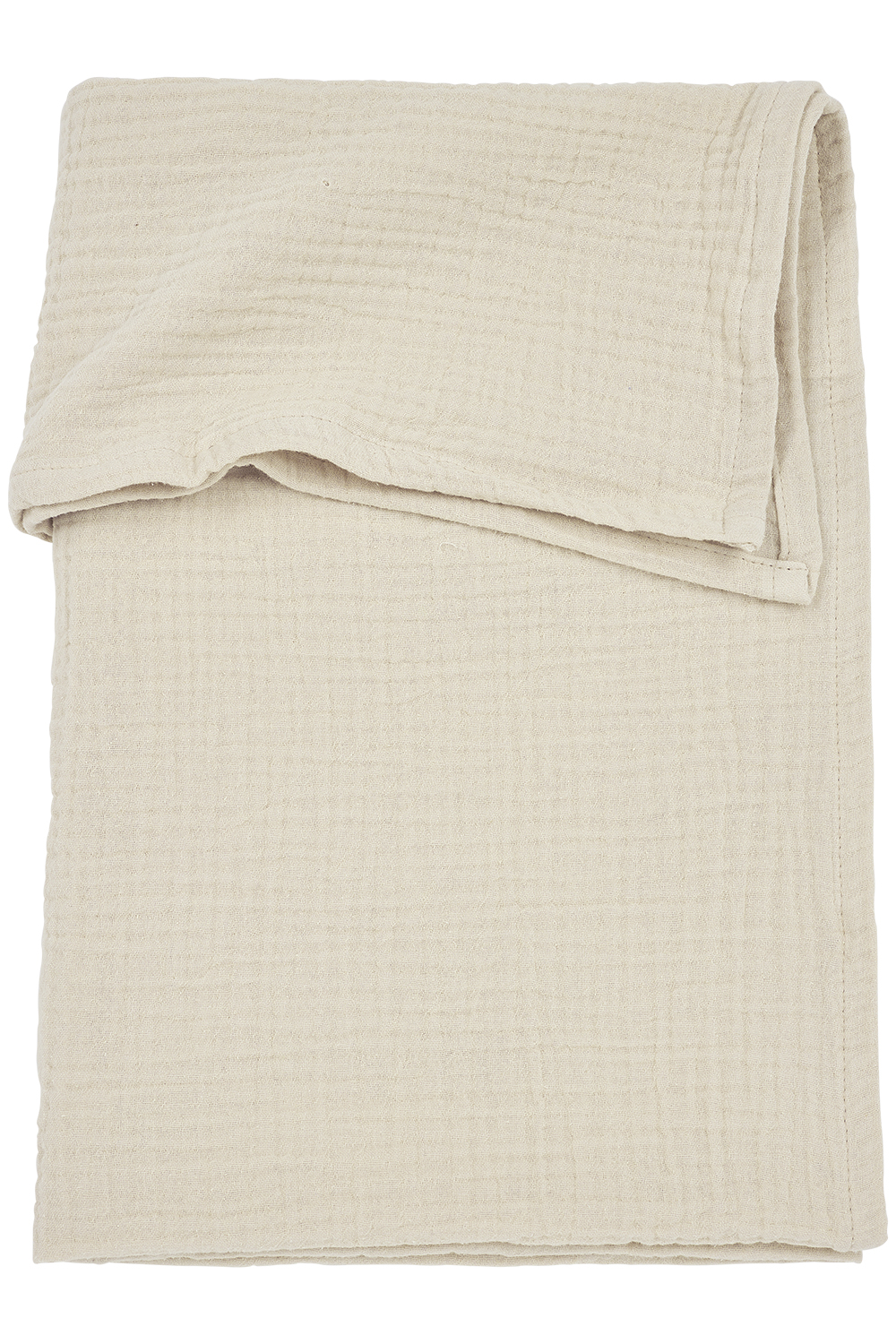 Ledikant Laken Pre-Washed Hydrofiel Uni - Soft Sand - afbeelding 2