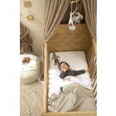 Ledikantlaken Baby Love - Sand Melange - 100x150cm