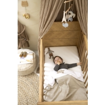 Ledikantlaken Baby Love - Sand Melange - 100x150cm