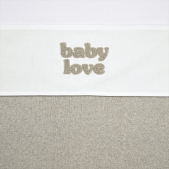 Ledikantlaken Baby Love - Sand Melange - 100x150cm