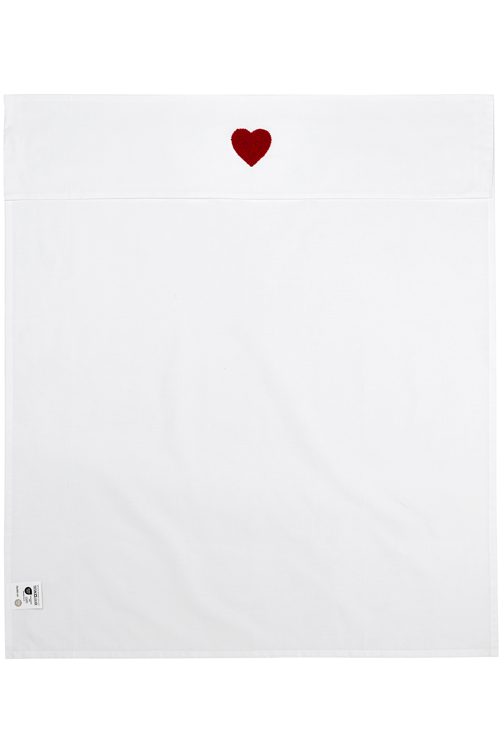 Wieglaken Sweet Heart - Rood - 75x100cm - afbeelding 4