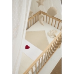 Wieglaken Sweet Heart - Rood - 75x100cm