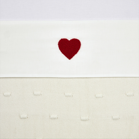 Meyco - Wieglaken Sweet Heart - Rood - 75x100cm