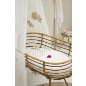 Meyco - Wieglaken Sweet Heart - Rood - 75x100cm
