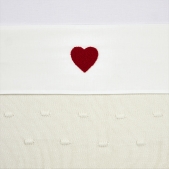 Meyco - Sweet Heart Ledikantlaken - Rood - 100x150cm