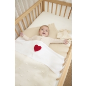 Meyco - Sweet Heart Ledikantlaken - Rood - 100x150cm