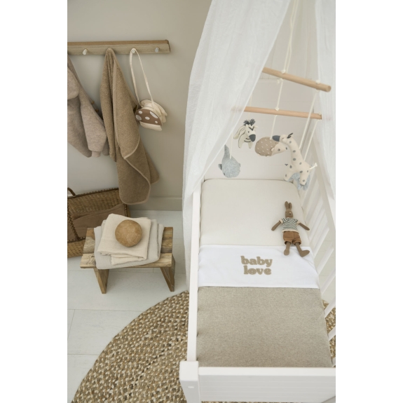 Meyco - Wieglaken Baby Love - Sand Melange - 75x100cm