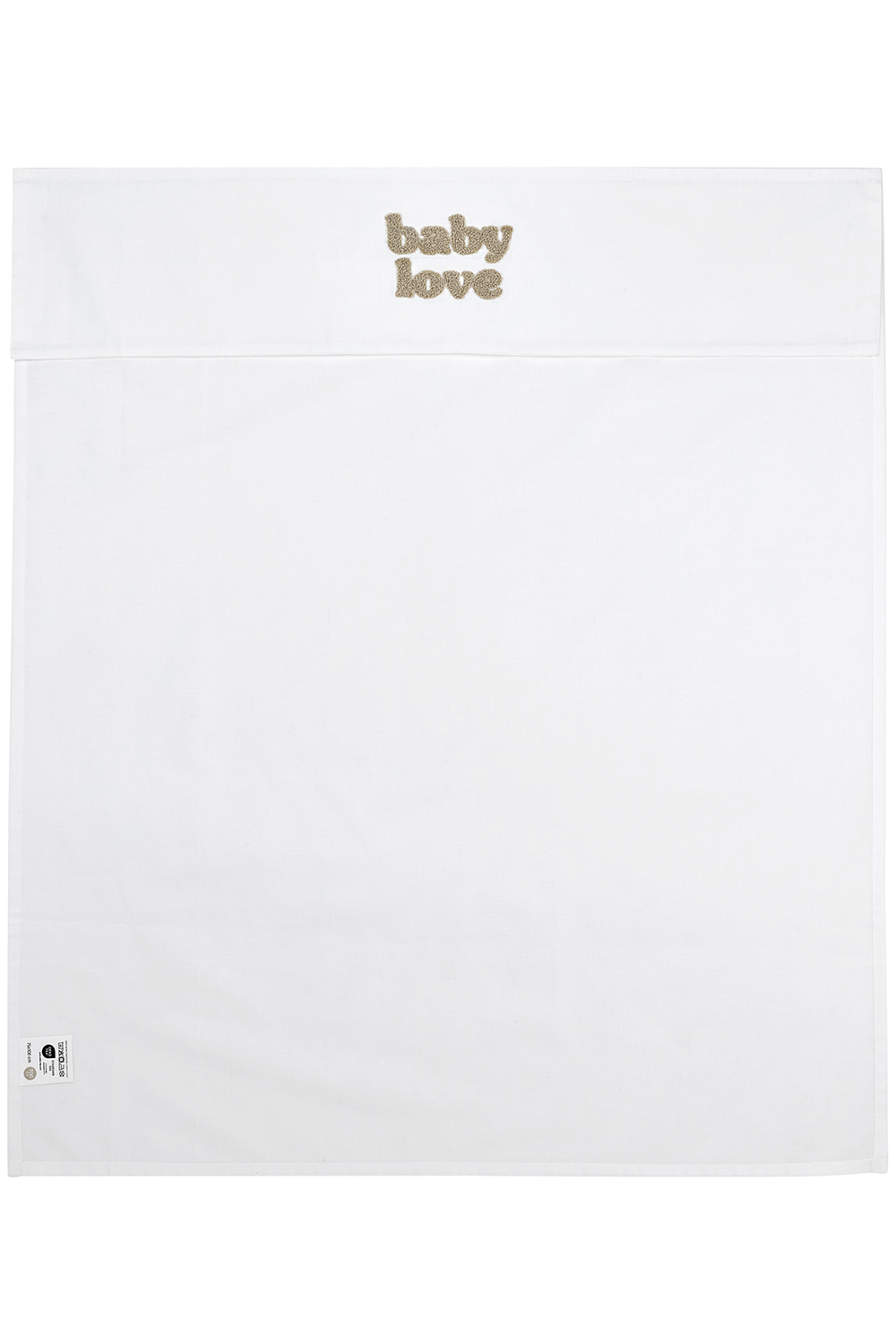 Wieglaken Baby Love - Sand Melange - 75x100cm - afbeelding 4