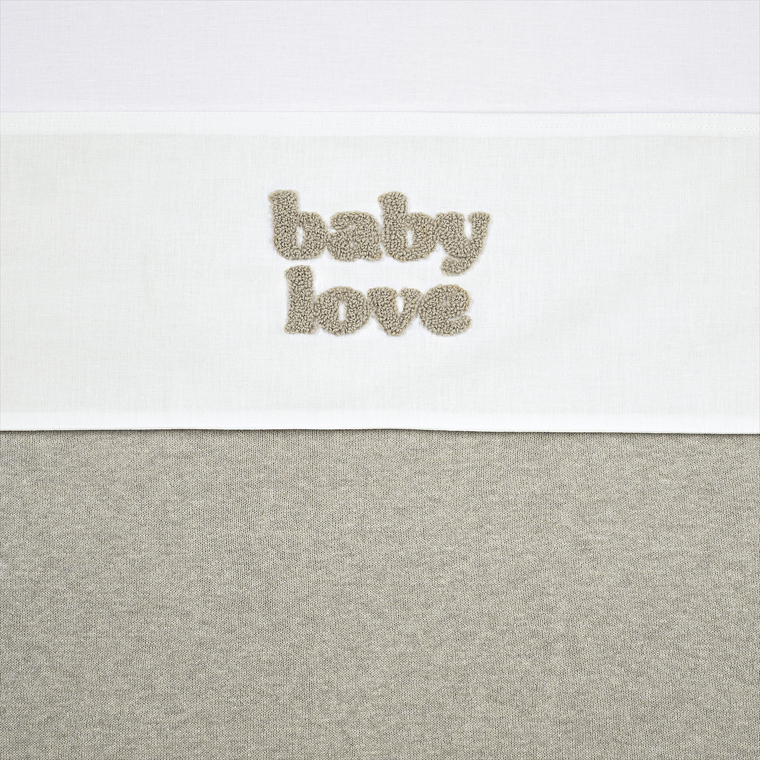 Wieglaken Baby Love - Sand Melange - 75x100cm - afbeelding 2