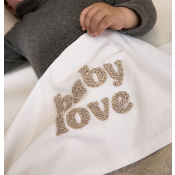 Meyco - Wieglaken Baby Love - Sand Melange - 75x100cm