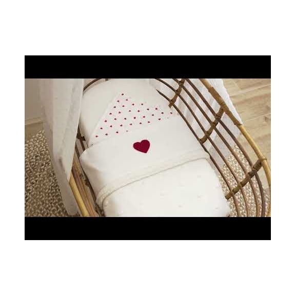 Meyco - Wieglaken Baby Love - Sand Melange - 75x100cm