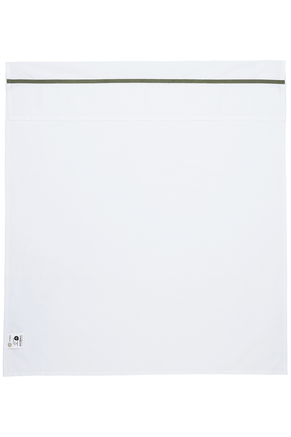 Ledikantlaken met Bies - Olijfgroen - 100x150cm - afbeelding 3