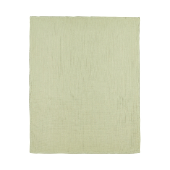 Wieglaken Pre-washed Hydrofiel Uni Soft Olive 75x100cm