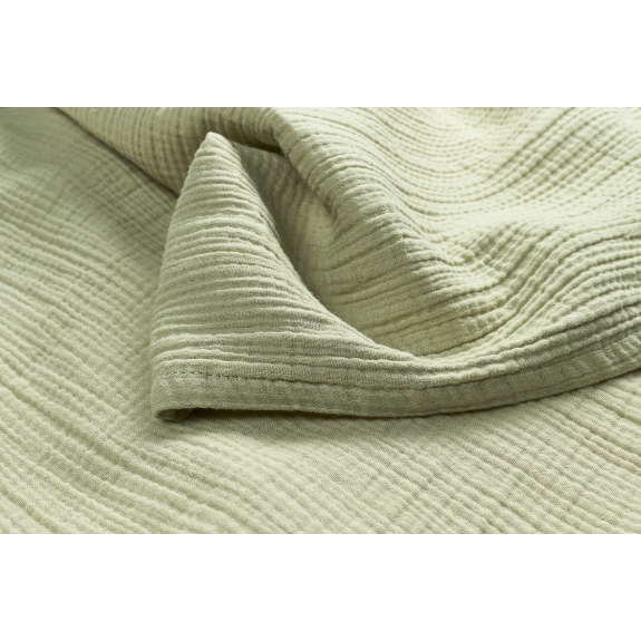 Ledikant Laken Pre-Washed Hydrofiel Uni - Soft Olive