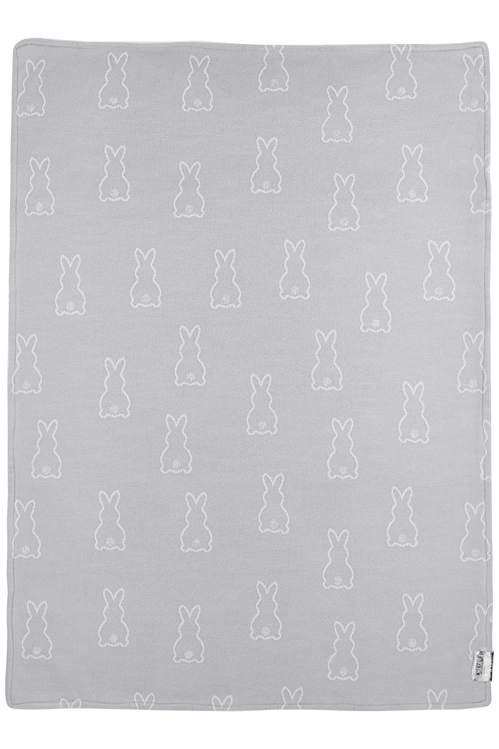 Wiegdeken Konijn fluweel - zilver - 75x100cm - 2.0 TOG - afbeelding 3