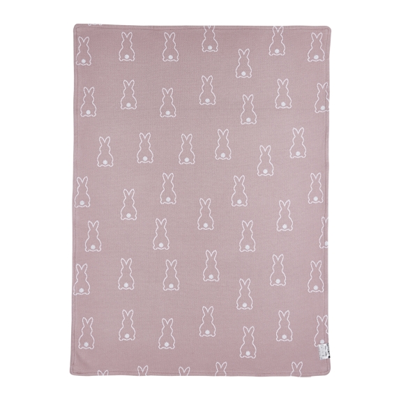 Meyco - Rabbit Velvet Wiegdeken - Lilac - 75x100cm