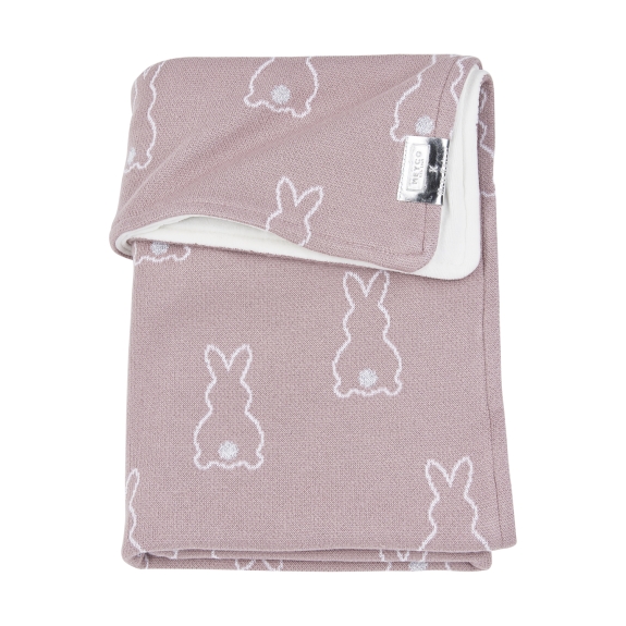 Meyco - Rabbit Velvet Wiegdeken - Lilac - 75x100cm