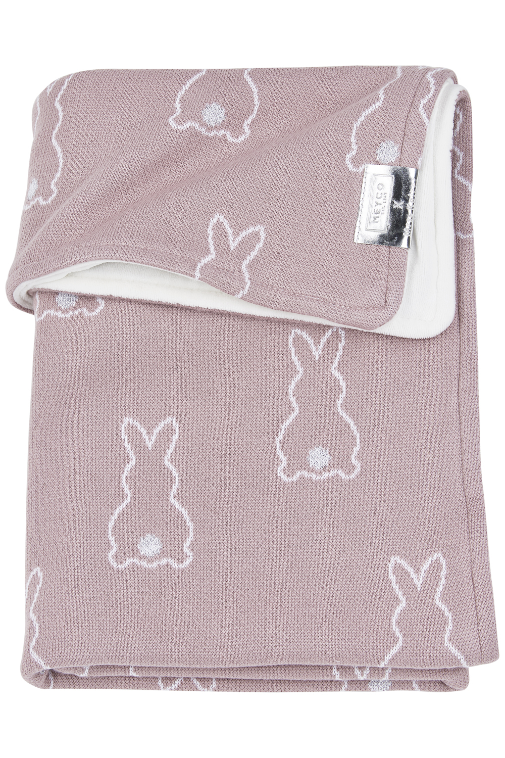 Rabbit Velvet Wiegdeken - Lilac - 75x100cm - afbeelding 2