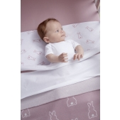 Meyco - Wiegdeken Konijntje - lila - 75x100cm - 1.0 TOG