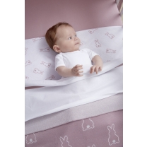 Meyco - Wiegdeken Konijntje - lila - 75x100cm - 1.0 TOG